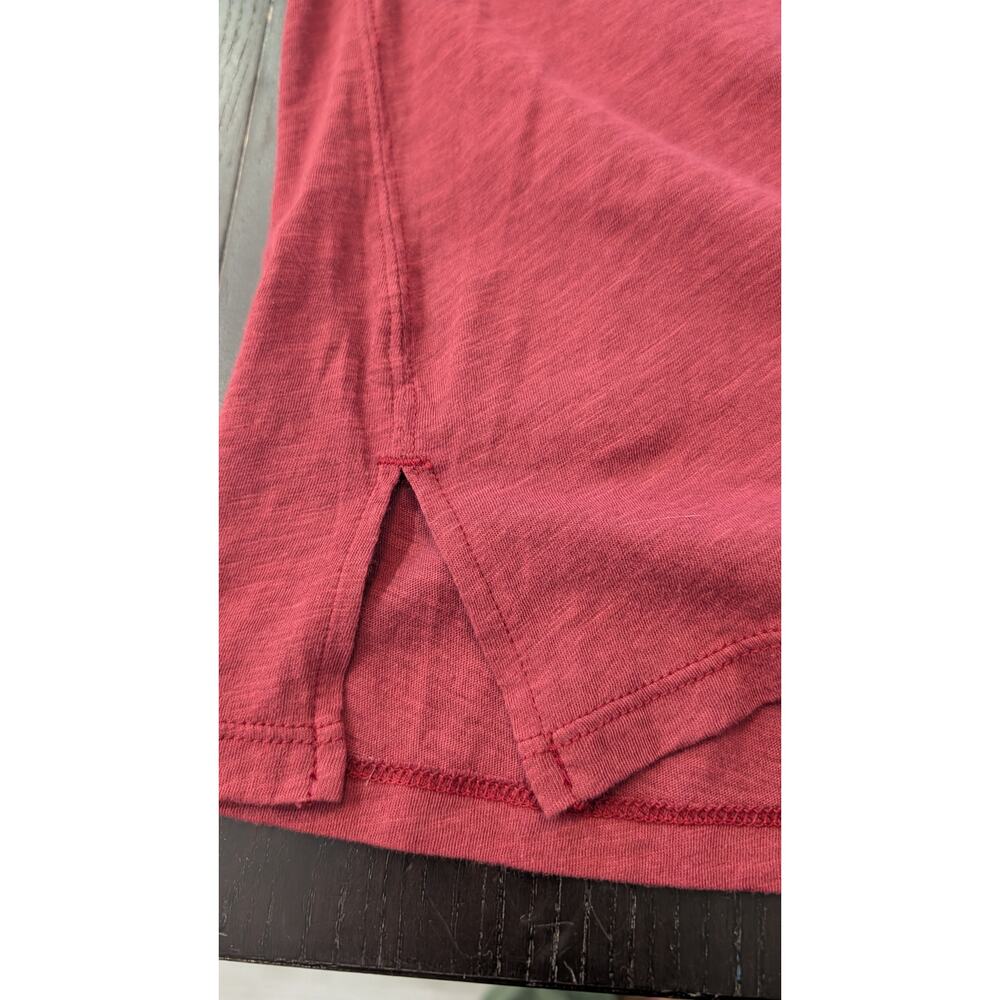 Madewell Whisper Cotton Pocket Tank Top XXS Dusty Burgundy NWT - Picture 4 of 8